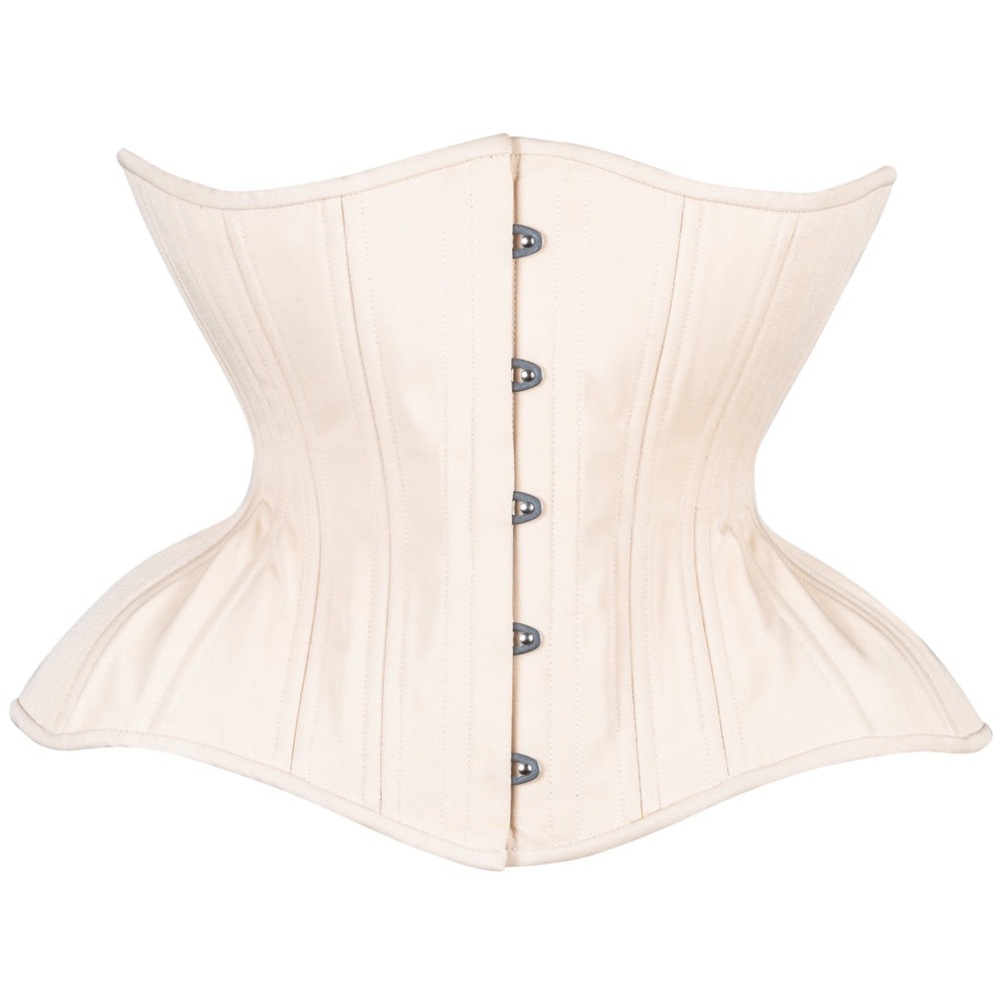 Beige Cotton Straight Corset, Gemini Silhouette